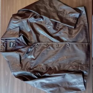 Tarea by Rue21 Brown Faux Leather Jacket L